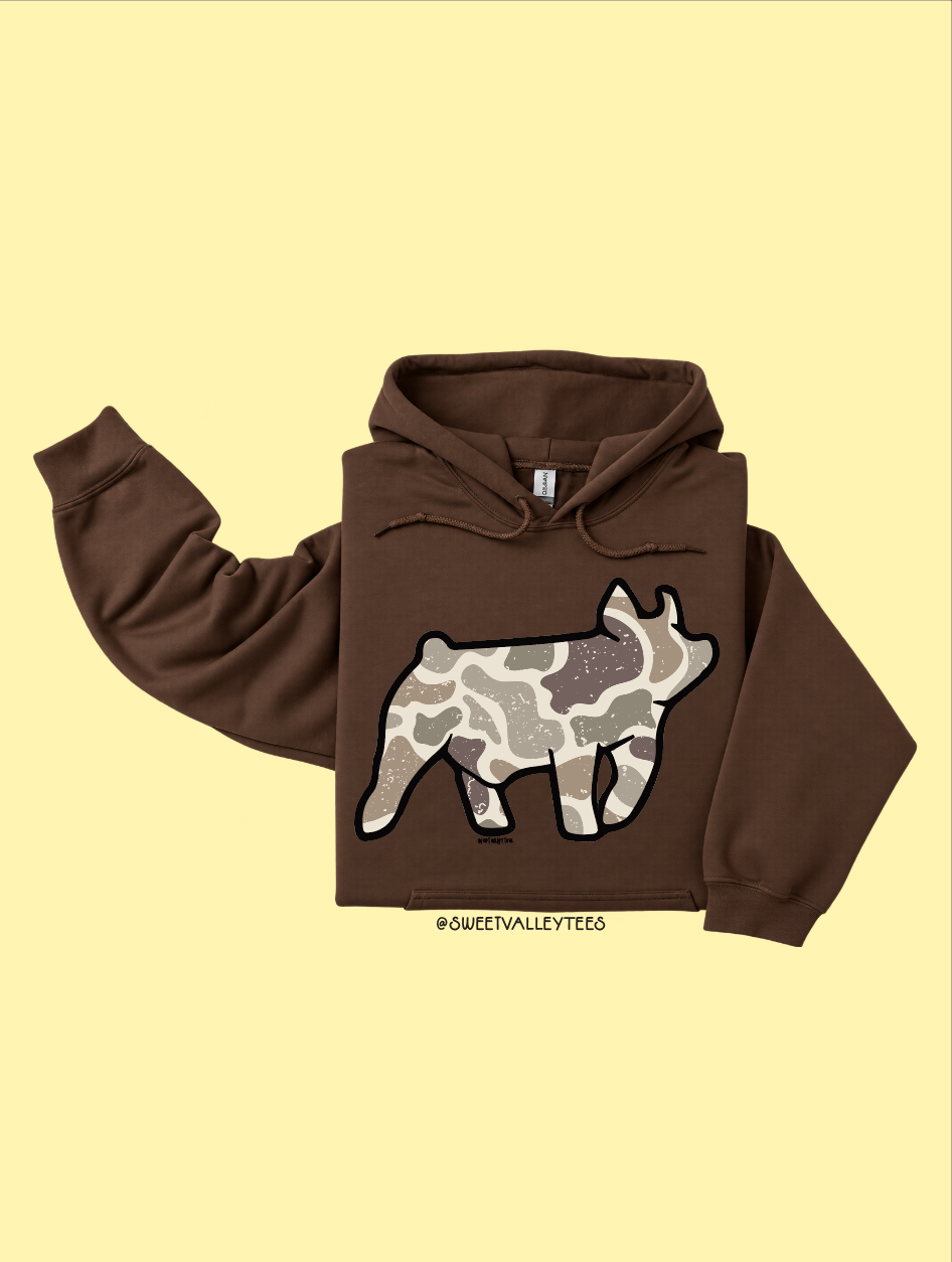 Camo - Hoodie - Chocolate