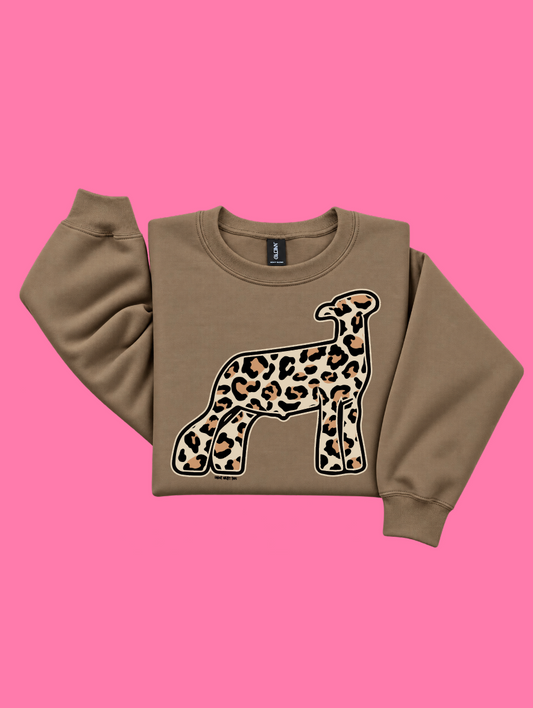 Leopard - Crewneck - Safari