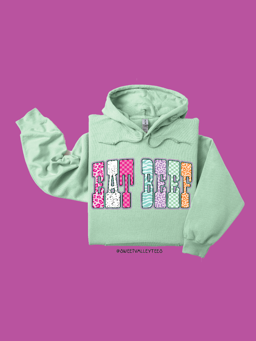 Eat Beef - Hoodie - Mint