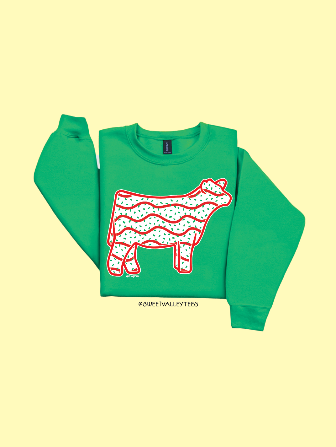 Christmas Cake - Crewneck - Green