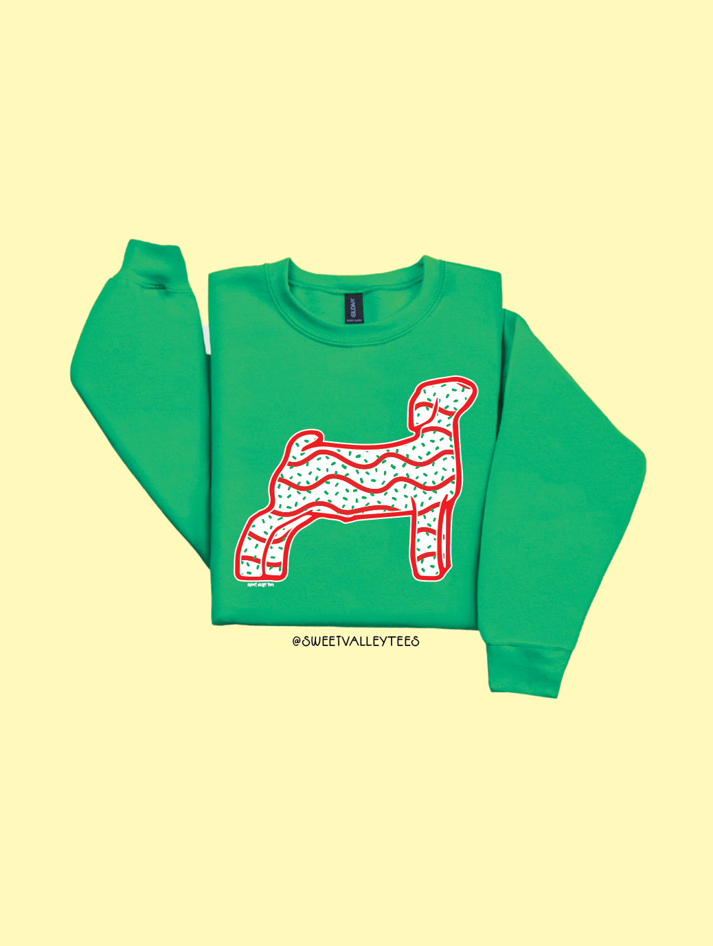 Christmas Cake - Crewneck - Green