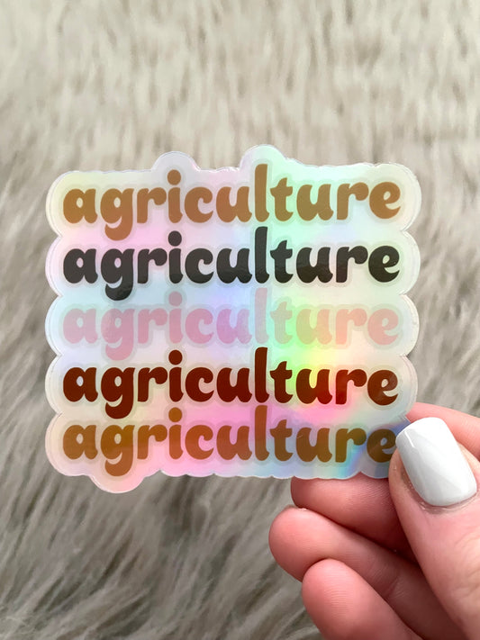 Holographic Agriculture Sticker