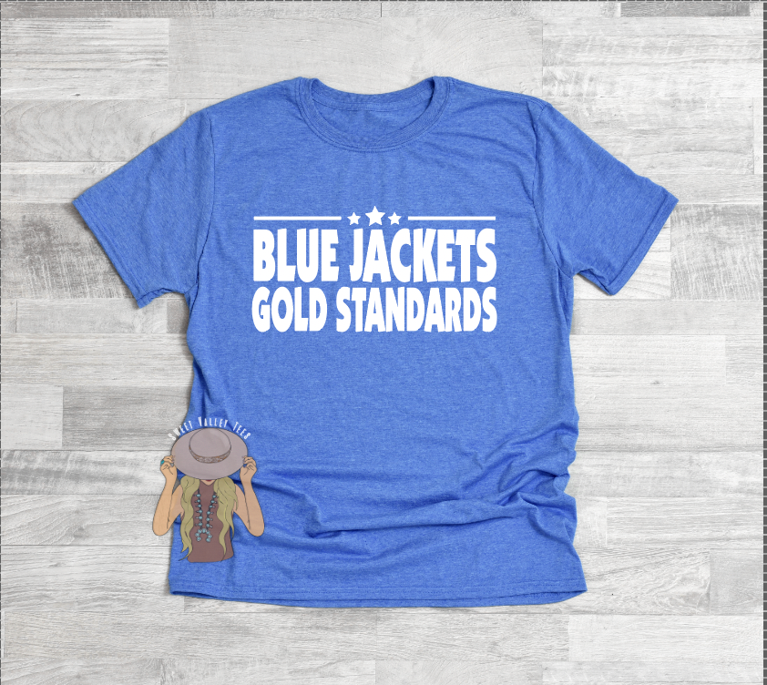 Blue Jackets Gold Standards Tee