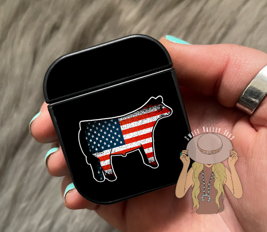 American Flag Air Pods Case - Available in All Species