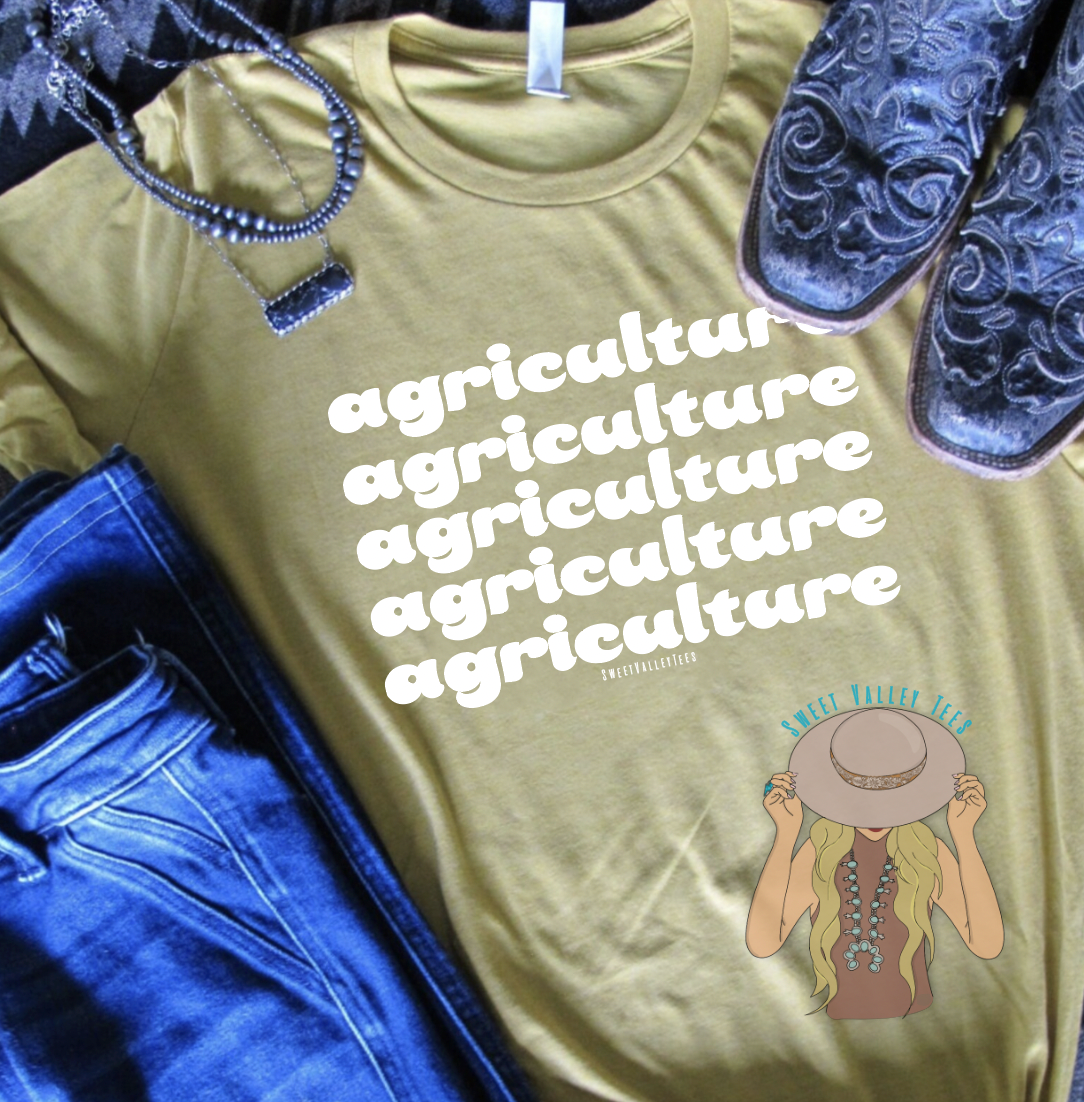 Agriculture Tee - Mustard