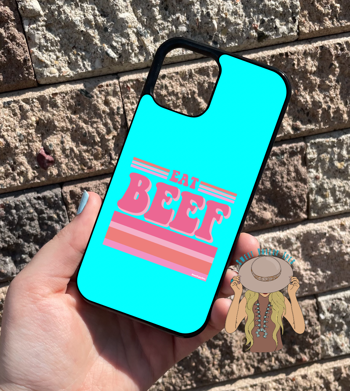 Eat Beef Retro Phone Case