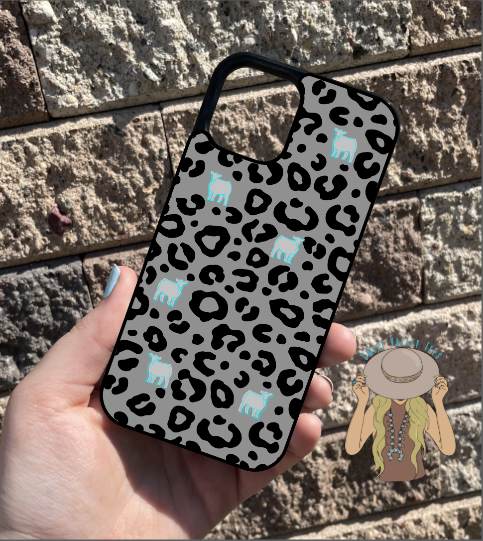 Leopard Steer Print Phone Case