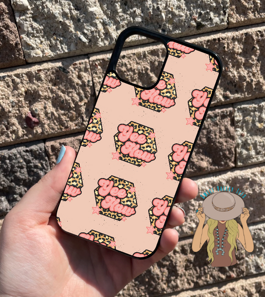 Leopard + Pink Yee Haw Phone Case