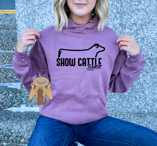 Show Cattle Junkie - Mauve Hoodie