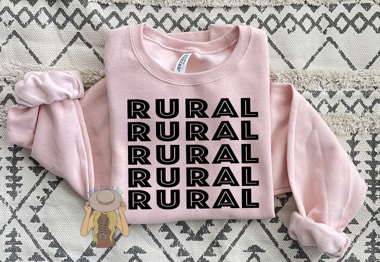 Rural Crewneck - Blush Pink