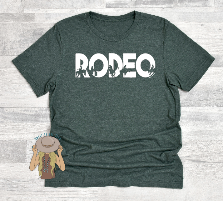 Rodeo Tee - Heather Forest