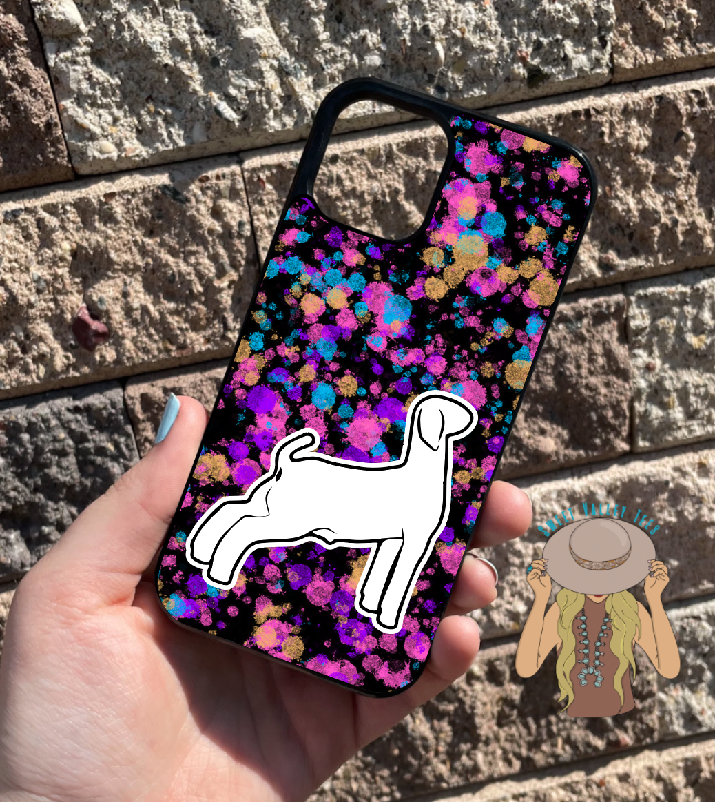 Paint Splatter Show Goat Phone Case